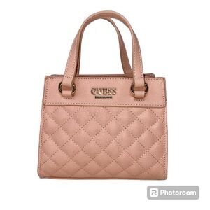 NWOT Super Cute And Feminine, Guess Pink Quilted Crossbody Bag